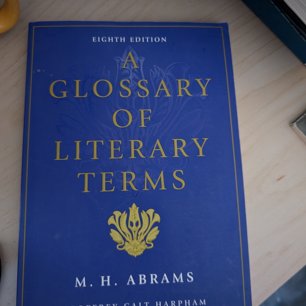 A Glossary of Literary Terms Book